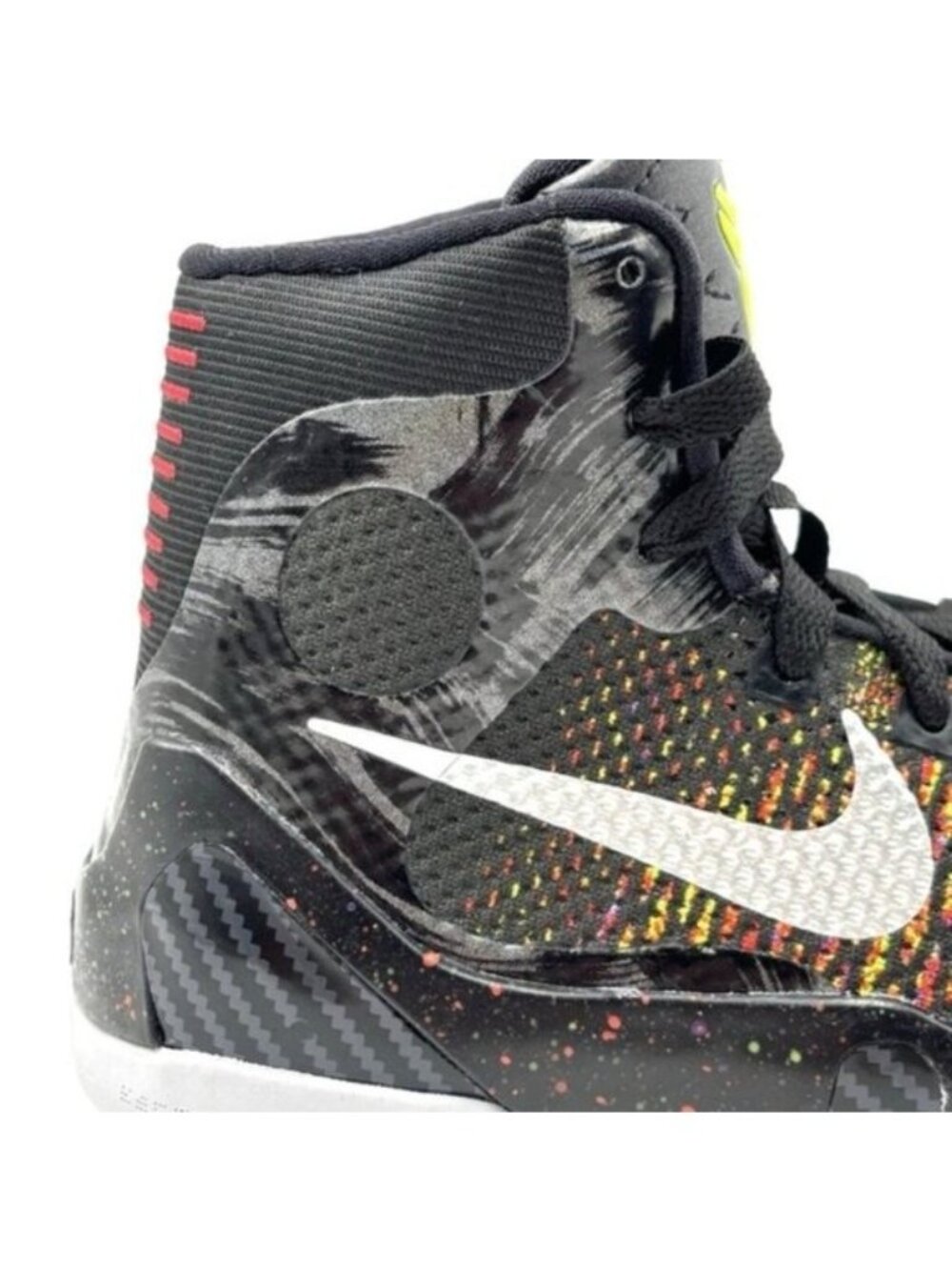 Nike Kobe IX Elite Youth 7Y Black And Metallic Basketball Silver 072026 - Picture 9 of 11